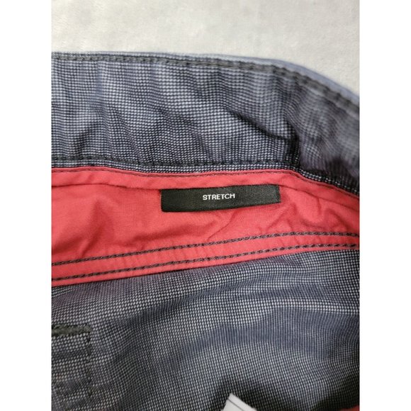 HUGO BOSS Maine1-10 Men Stretch Pants 36x35 Black Gray Straight FLAWED NO BUTTON - Picture 7 of 11